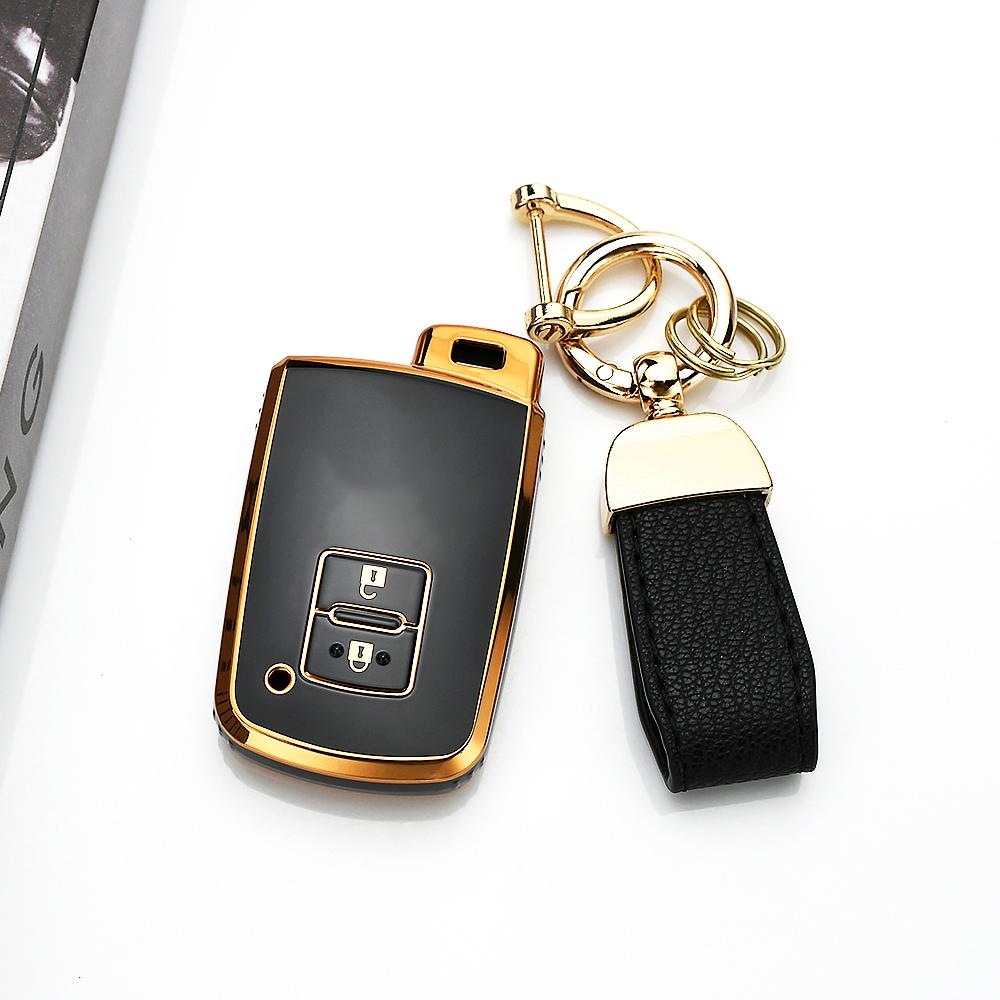 2/4 Buttons For Toyota Land Cruise Highlander Tacoma 4Runner Prius Avalon Sequoia Tundra Rav4 Tpu Car Key Case Cover Shell Fob