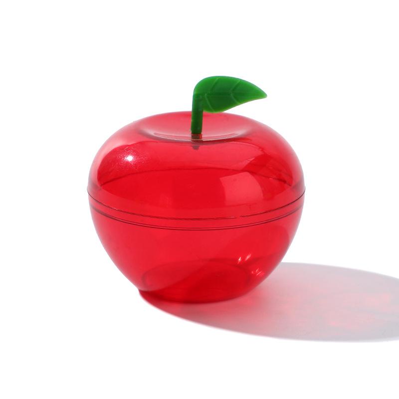 

Рождественская вечеринка Дизайн яблока Конфеты Печенье Коробки для хранения Красный пластиковый Органайзер для закусок Еда Мини-контейнер для угощений Праздничный декор стола 5pcs