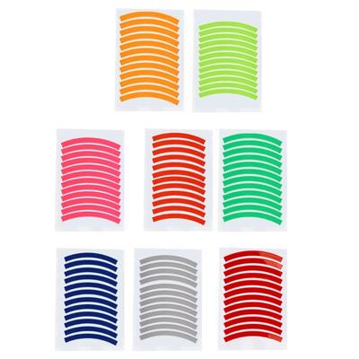 12Pcs Bike Warning Stickers Wheel Decal Reflective Sticker Reflective Tire Sticker Kids Balance Bike Safety Sticker