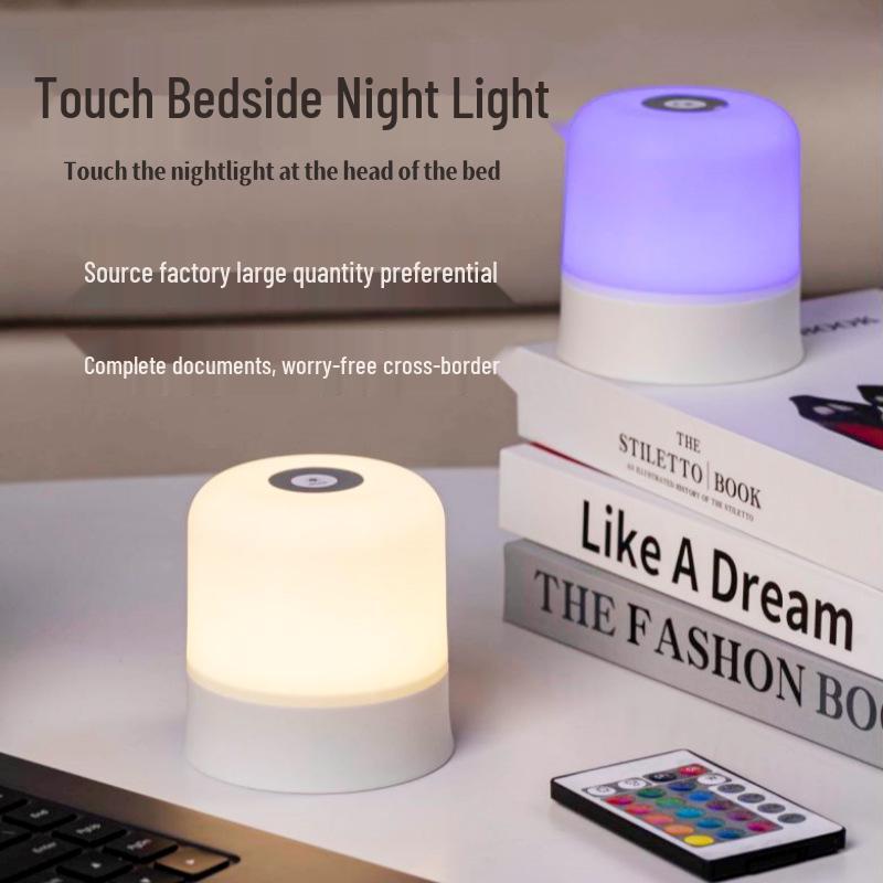 Rechargeable Touch Remote Night Light for Baby & Child - Plug-in, Timer, Bedside Sleep Lamp