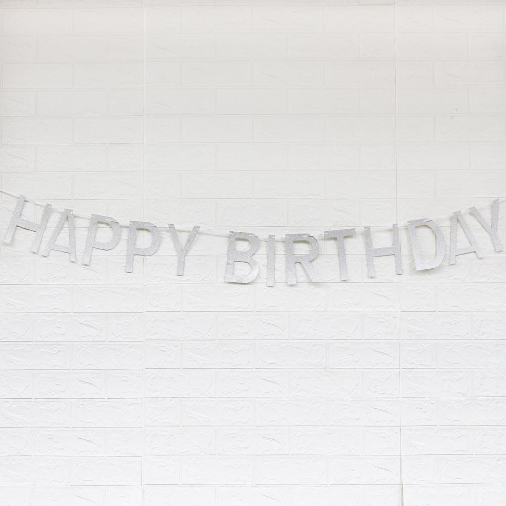 Hollow-Out Happy Birthday Bunting Decoration & Photo Props
