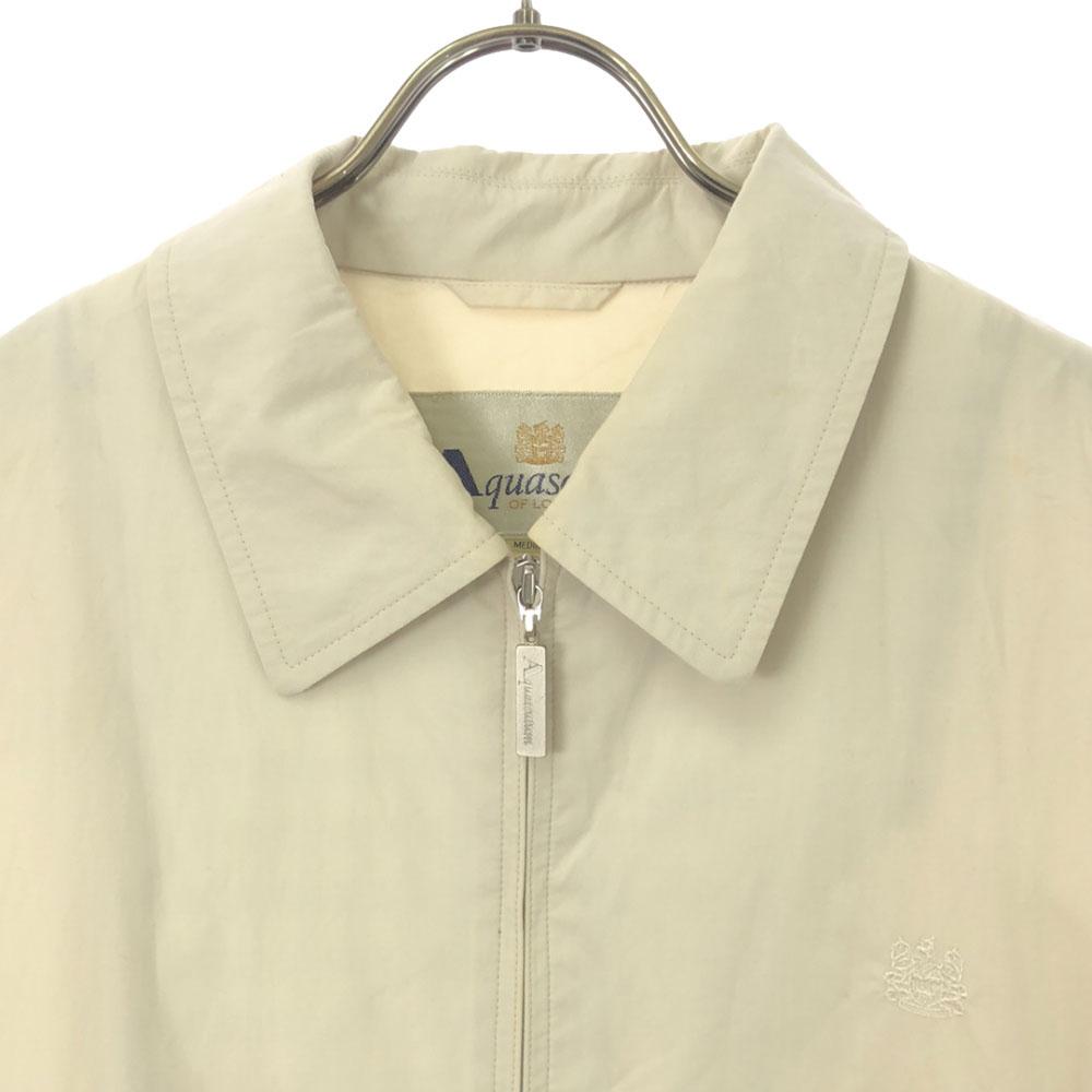 Aquascutum Made In Japan Cotton Jacket M Off White Men's Used