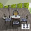 4-Piece Seat Cushion Pillows Replacement, Patio Chair Cushions Set with Ties for Indoor Outdoor, Blue