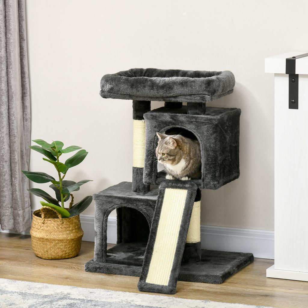Cat Tree 83 Cm Small Cat Scratching Post with Sisal Posts, Cat Scratching Post, Cat Climbing Tree, Cat Tree, Cat Furniture Play Tree for Small Cats
