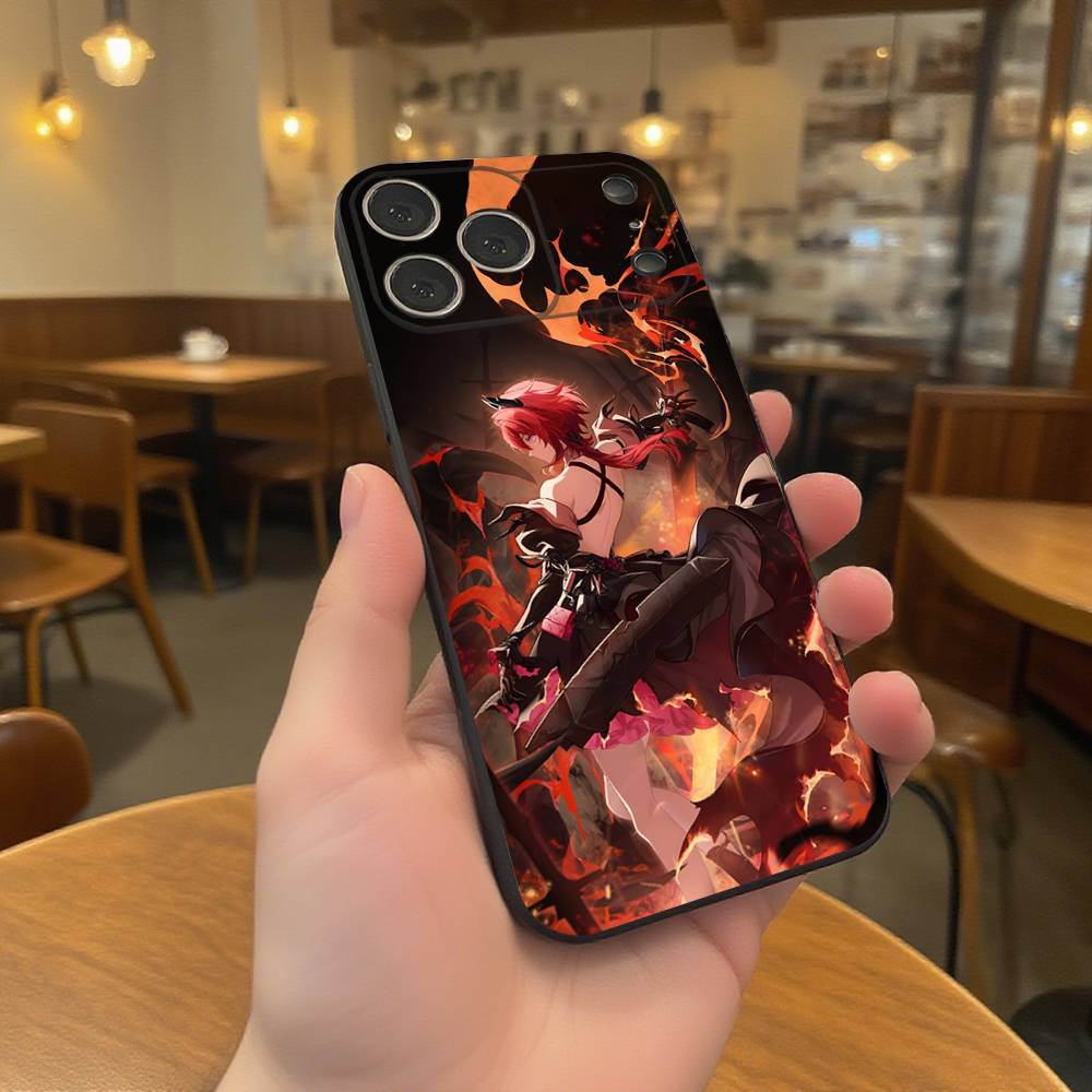 

A-Arknights E-Endfield Black Soft Cover Phone Case For iPhone 17,16,15,14,13,12,11,Pro,Max,Plus iPhone11