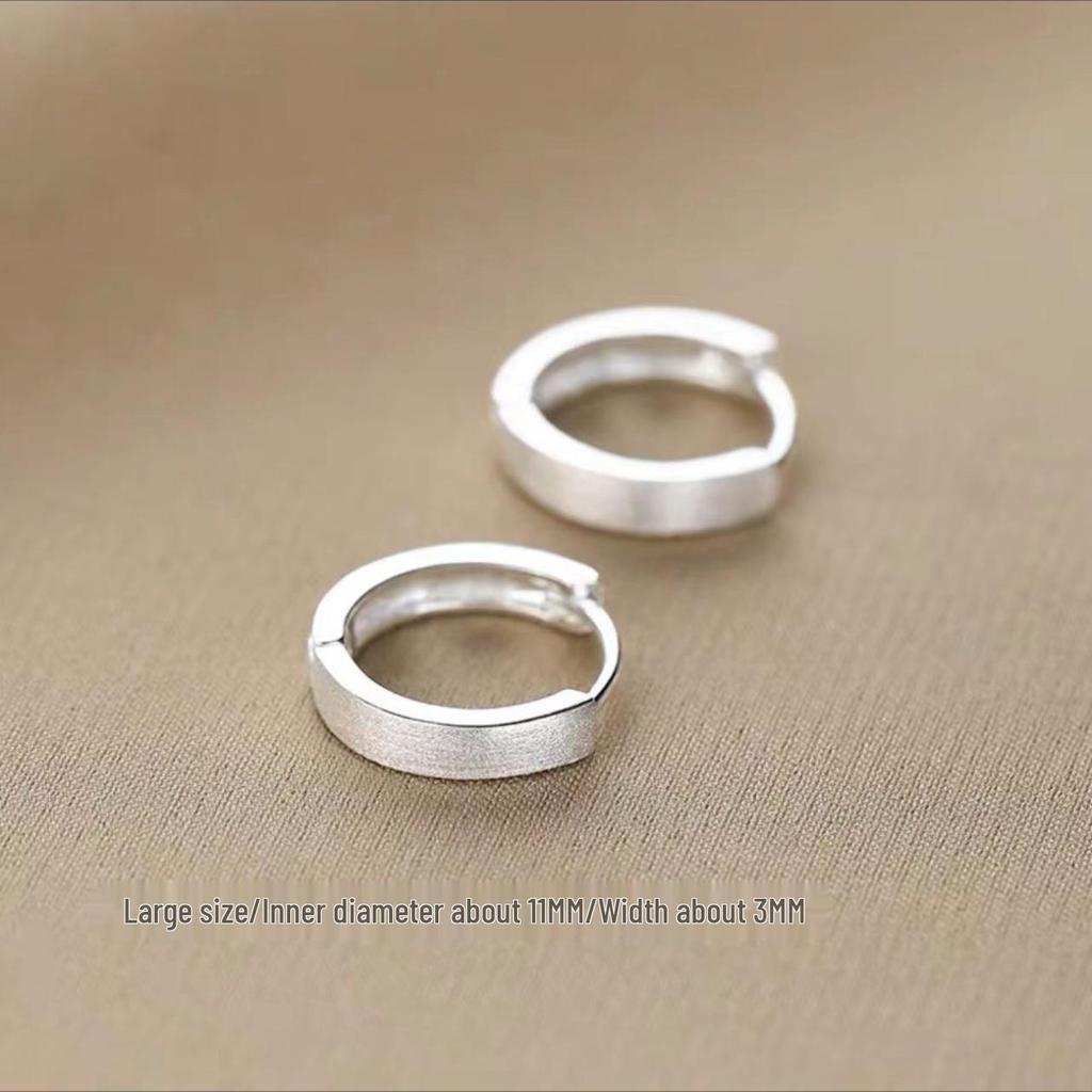 2023 Bestseller 925 Sterling Silver Hoop Earrings: Women's High-End Light Luxury Studs