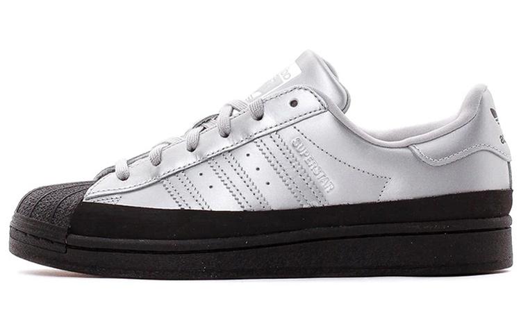 Superstar Wmns Adidas Originals  Silver Metallic Black  Women s FW3709 36