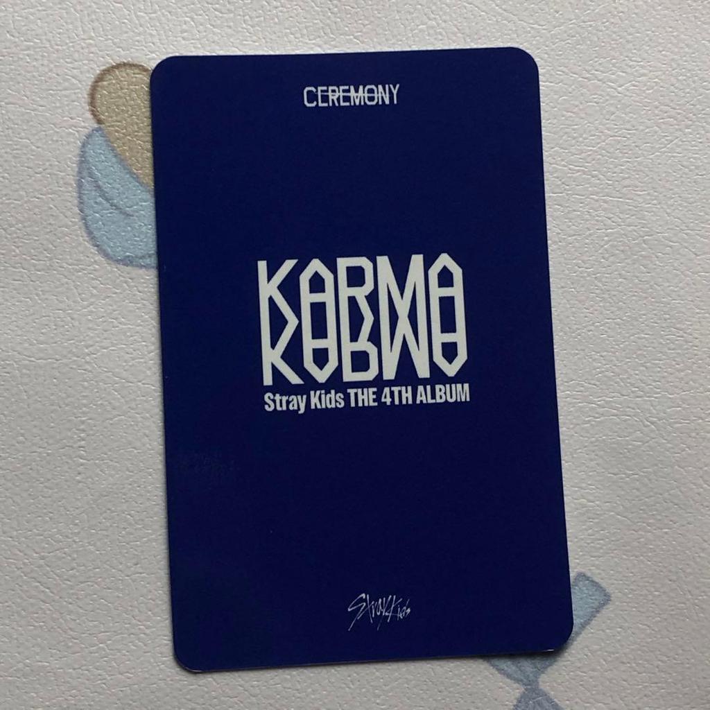 [USED] Straykids Pre-recorded Hyunjin KARMA Korea Sanok Trading Card