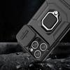 Fundas pentru iPhone 14 Pro Max Husă rezistentă la șocuri Armor Ring Slide Lens Protect Coque spate pentru Apple iPhone 13 14 15 Plus Phone Cover