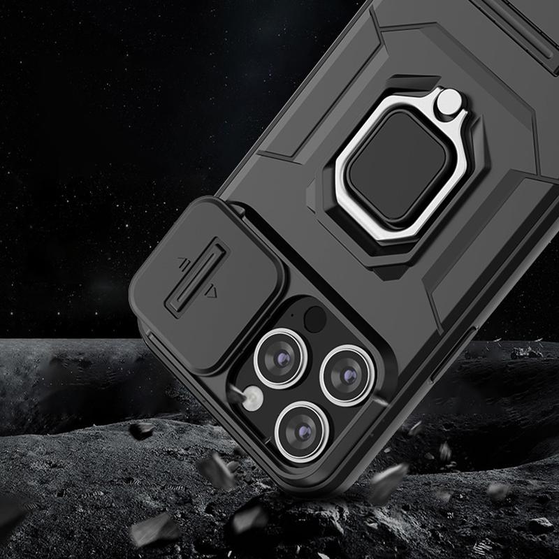 Fundas für iPhone 14 Pro Max Hülle Stoßfester Panzerring Schiebelinse Schützen Sie die Rückseite Coque für Apple iPhone 13 14 15 Plus Telefonabdeckung