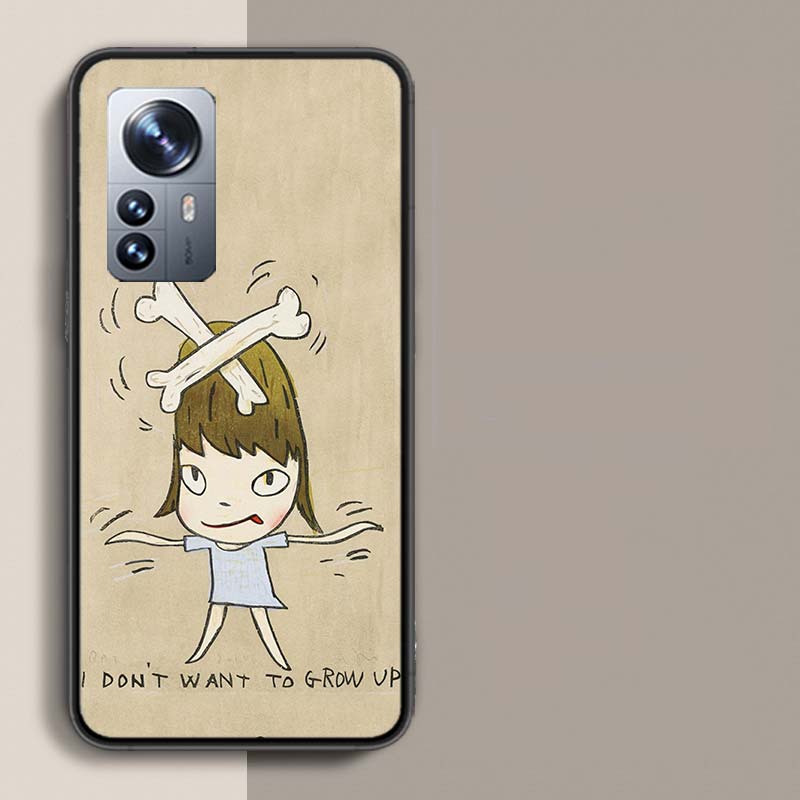 Cute Nara Yoshitomo Art Phone Case For Redmi Note 13 Pro Plus 14 Pro+ 12S 12 11S 11T 11E 11 10S 10 9S 9 Xiaomi Capa TPU