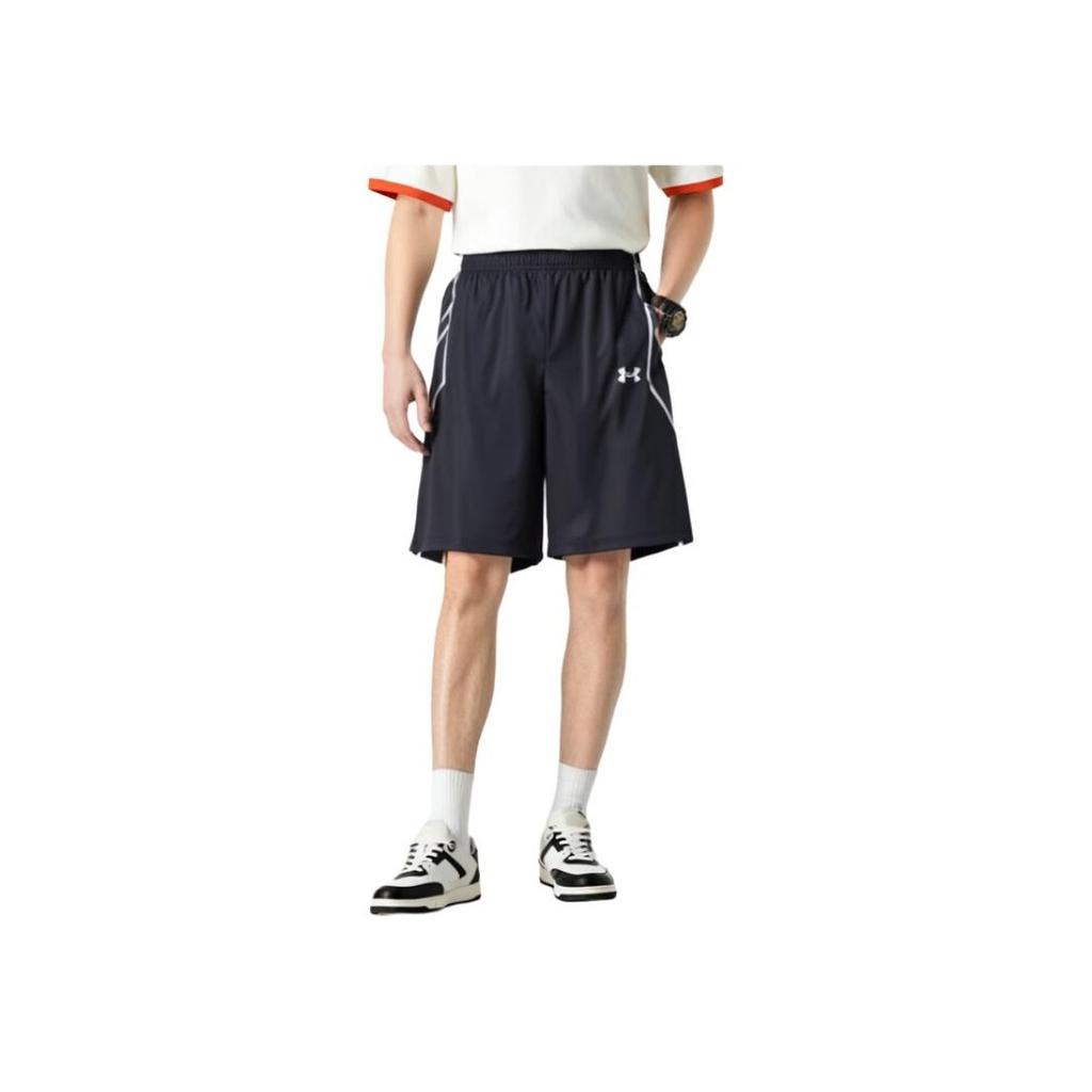 Under Armour Knitted Comfortable Fashionable Breathable Sports Shorts Men Shorts Black 25500225-001
