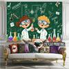 2D Plane 1 Experimental Science-themed Party Banner - Laboratory Background Decoration. Suitable for Parties.