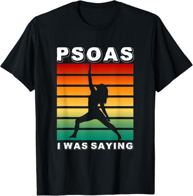 Psoas I Was Saying Retro Massage Therapist Therapy Treatment T-Shirt