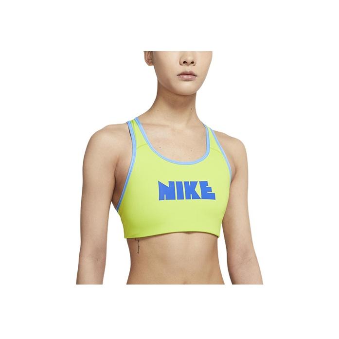 Nike Dri-FIT Swoosh Circa Printed Logo Sports Bra Women Underwear Atomic-Green DM0578-321