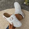 Summer Baotou Half Slippers Strappy Wedge Women's Sandals Large Size Hollowed-out Single Shoes Women's Breathable