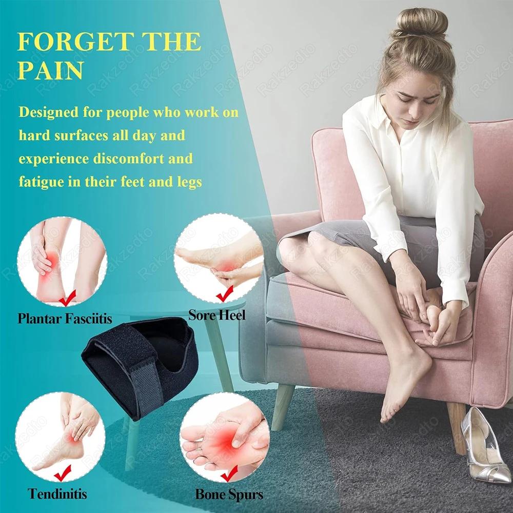 Plantar Fasciit Hälsporre Fotstöd Med U-formade Silikongel Hälkoppar för Hälsmärta Lindring Innersulor för Man Kvinna Gående
