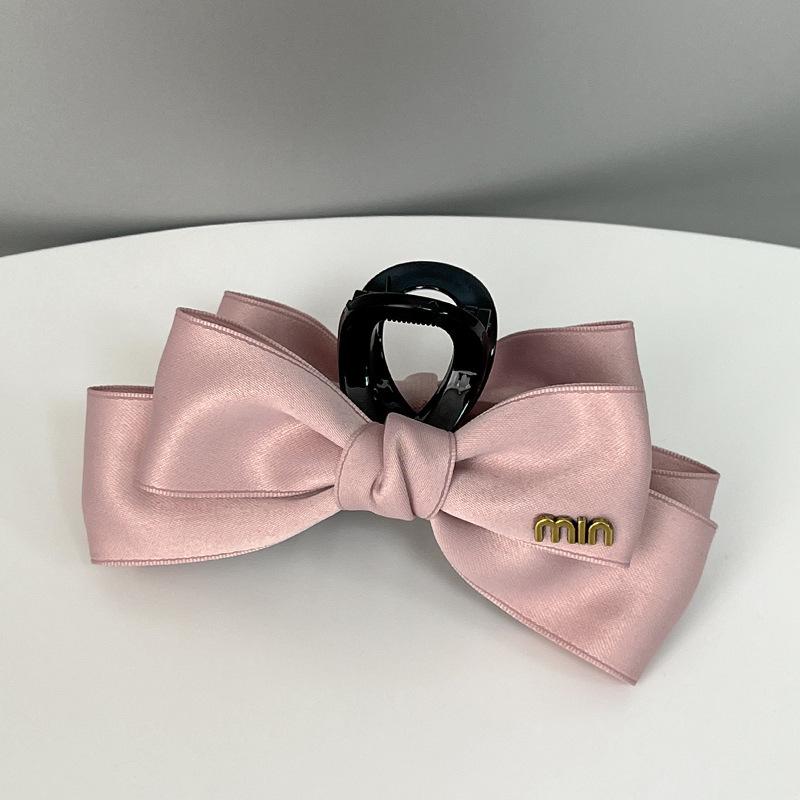 Women's Bowknot Claw Clip: Small & Medium Sizes, Ideal for Little Hair & Half Updos