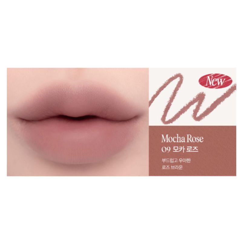 Clio Velvet Liploodlood Speciale Set met Slijper 8 Kleuren Mocha Rose