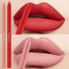 Matte Velvet Lipstick Pencil Long-lasting Smooth Lips Filling Pen Lip Contour Makeup for Women Matte Lipliner Lipstick Pencil