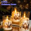 3-Pack LED Candles w Remote Control Flameless Snowman Sleigh Car Elk Christmas Tree Sticker LED Candle For Christmas Decoration