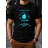 Men's Funny Graphic T-Shirt My Only Wish Is A Dramatic Exit Stage Left Short Sleeve Crewneck Tee Soft Cotton Top For Casual Wear
