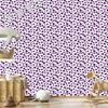 Hearts Wallpaper Purple, White and Light Gray 50x1000
