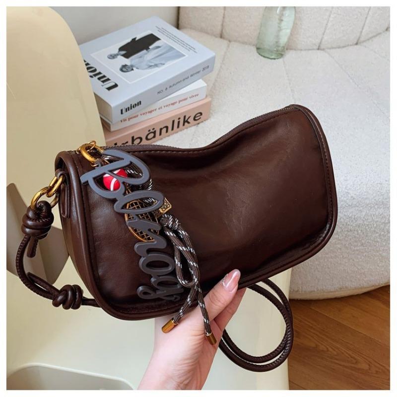 Dumpling bag women's 2024 new casual versatile cowhide women's bag mini shoulder messenger bag mobile phone bag