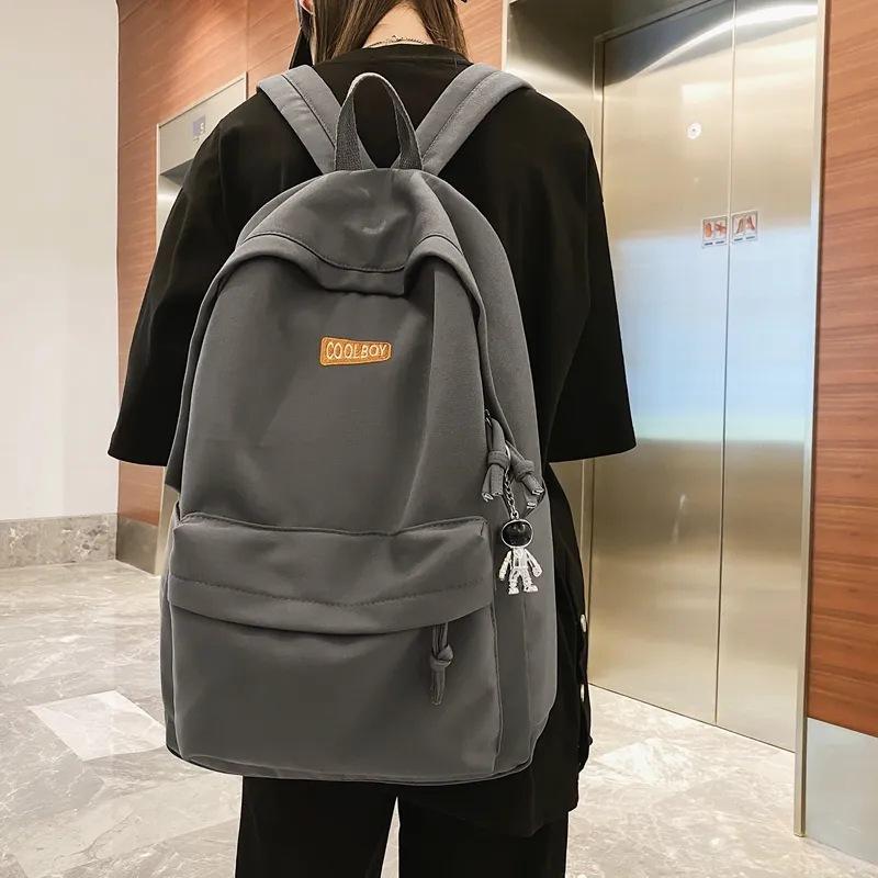 Backpack For Men Middle And High School Students College Students Large-Capacity Simple Adult Backpack School Backpack For Women серый