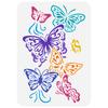 Plastic Hollow Out Drawing Painting Stencils Templates, for Painting On Scrapbook Fabric Tiles Floor Furniture Wood, Butterfly, 29.7x21cm