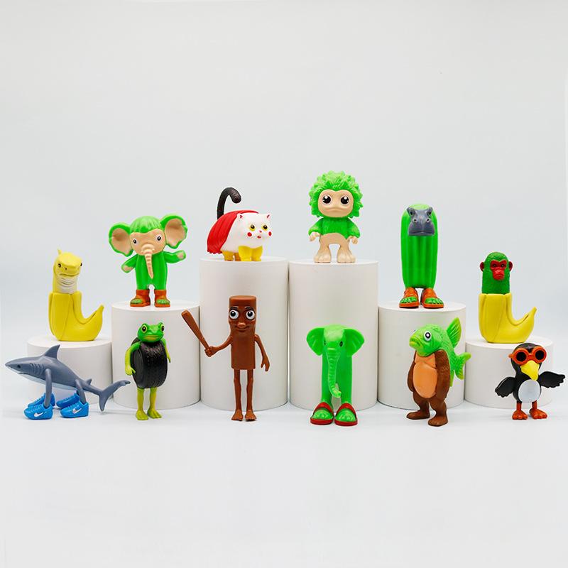 New Tung Tung Sahur Italian Brainrot Wooden Stick Creative Toys Desktop Decoration Collection Ornaments Funny Doll Toy Gift