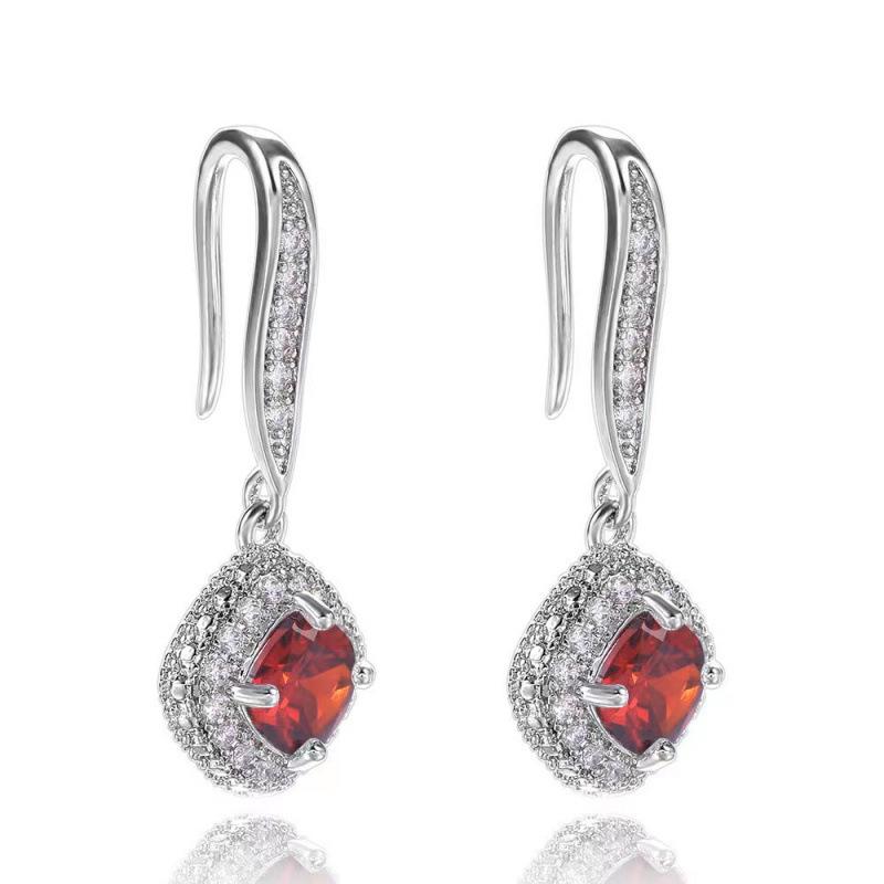 New Style Square Zirconia Earrings for Fashion Accessories