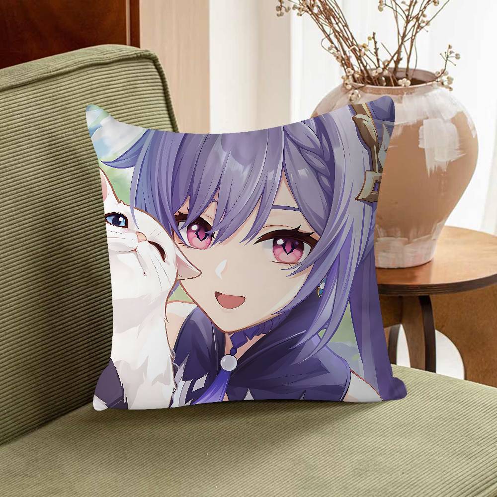 

Keqing Pillow Cover For Bedroom Room And Living Room Sofa Decorative Cushion Cover 16x16Inch