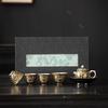Zheng Wenqiang Masterpiece Golden Branch Jade Leaf Ceramic Tea Set