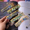 Van Gogh Monet Floral Metal Bookmark - Creative Engraved Gift