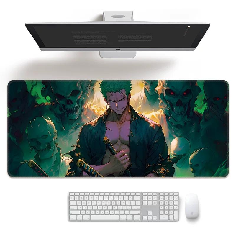 Cartoon Anime Mouse Pad Oversized ONE PIECE Boys E-sports Game Two-dimensional Computer Keyboard Desk Pad Office Cute Large Size  Non-slip Mouse Pad