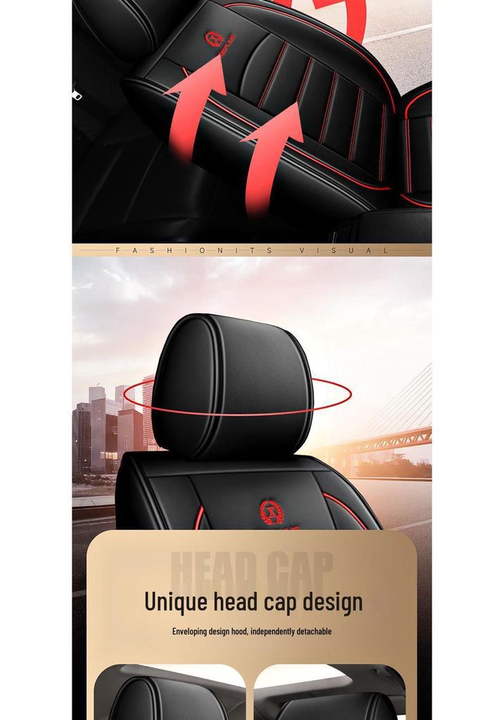 Nissan Car Seat Cover Set: Fits Sylphy, Kicks, Bluebird, Teana, Qashqai, X-Trail, Tiida – All-Season Cushions.
