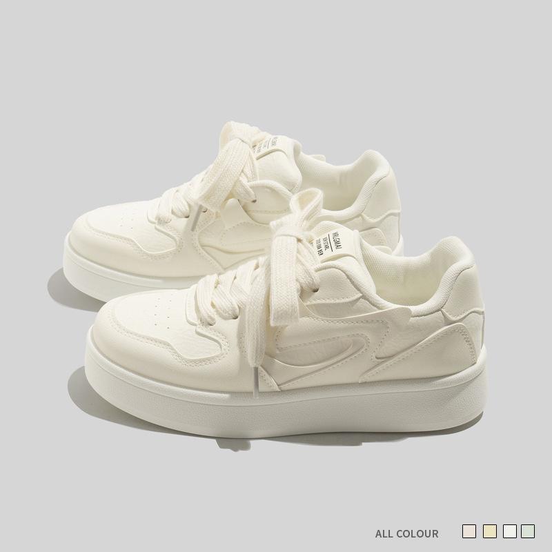 Красивые повседневные маленькие белые туфли на платформе повседневные туфли кеды B2308 40