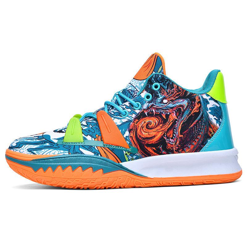 

Подростковые износостойкие баскетбольные кроссовки дышащая сетка звуковые спортивные кроссовки для детей старшего возраста трение лето студенты мужские легкие мужские 36