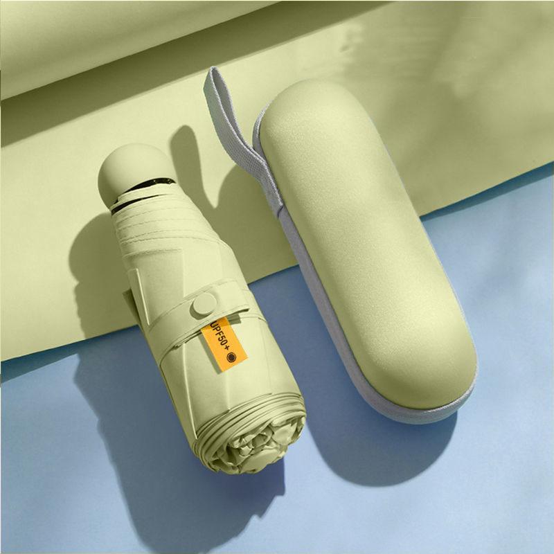 Dual-Use Compact Portable Sunshade, Pocket Capsule, UV Protection, Female Gift, Sunshade, Sun,5-section UMBRELLA