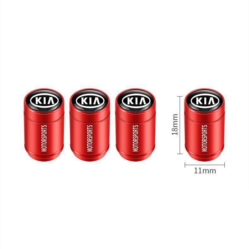 4PCS For KIA Sportage Rio Ceed Picanto 3D Metal Tire Valve Caps Car Tyre Air Stems Cover Decorate K5 K9 Sorento AccessoriesGood product