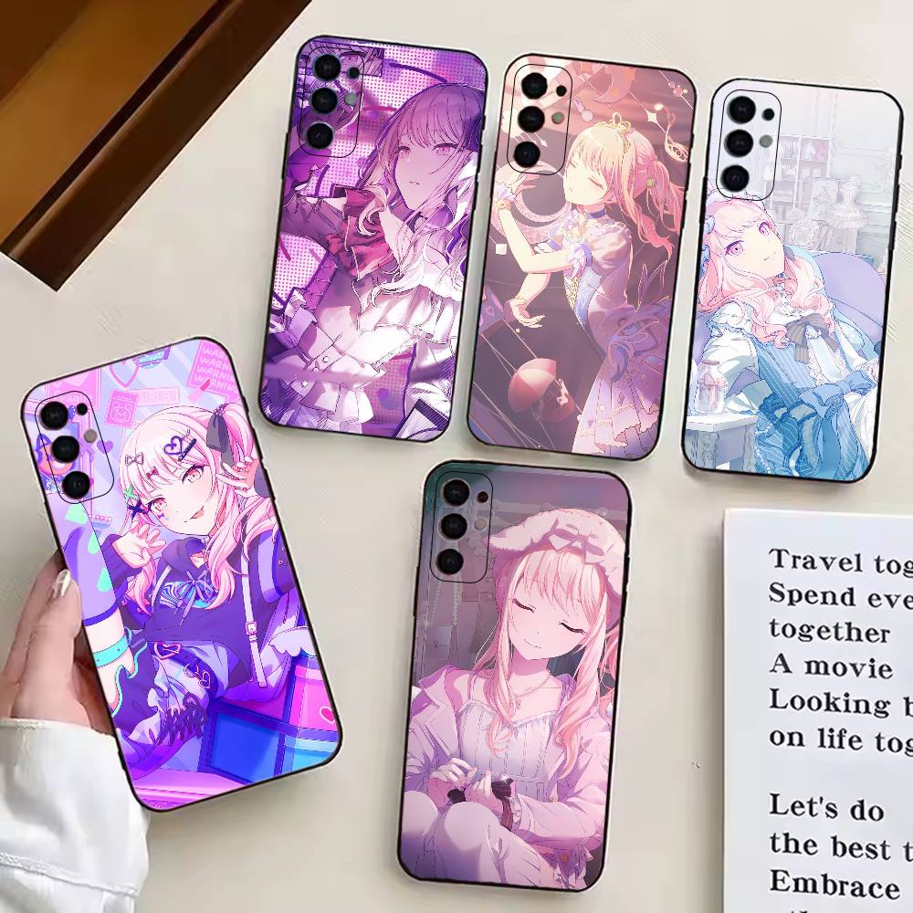 Project SEKAI Game Akiyama M-Mizuki Phone Case Black Silicone Soft For Samsung S25,S24,S21,S22,S23,S30,Ultra,S20,Plus,Fe,Lite