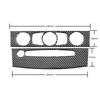 For BMW 5 Series E60 2004-2010 Accessories Carbon Fiber Interior Car Air Conditioner CD Control Panel Trim Cover Frame Stickers