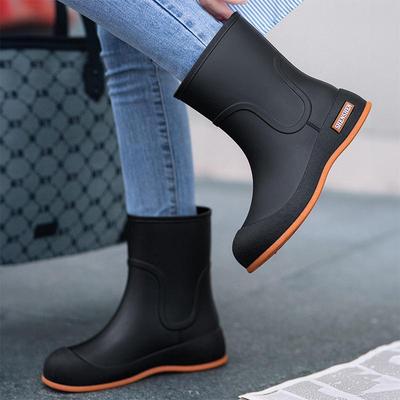 Damen Gummistiefel Knöchelhoch Wasserdicht Niedlich Koreanischer Stil - Rutschfest, Abriebfest, Lässige Outdoorschuhe