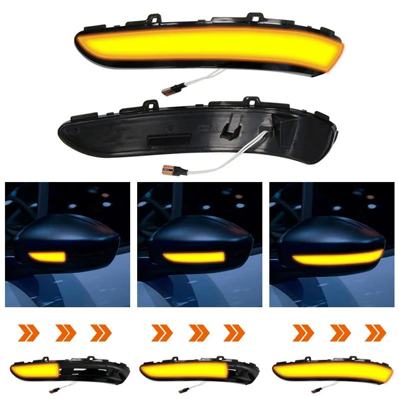 Dynamic LED Side Mirror Blinker Lights Turn Signal Lamps 2PCS For Peugeot 2008 208 2013-2020 For Citroen C3 C4 Cactus 2016-