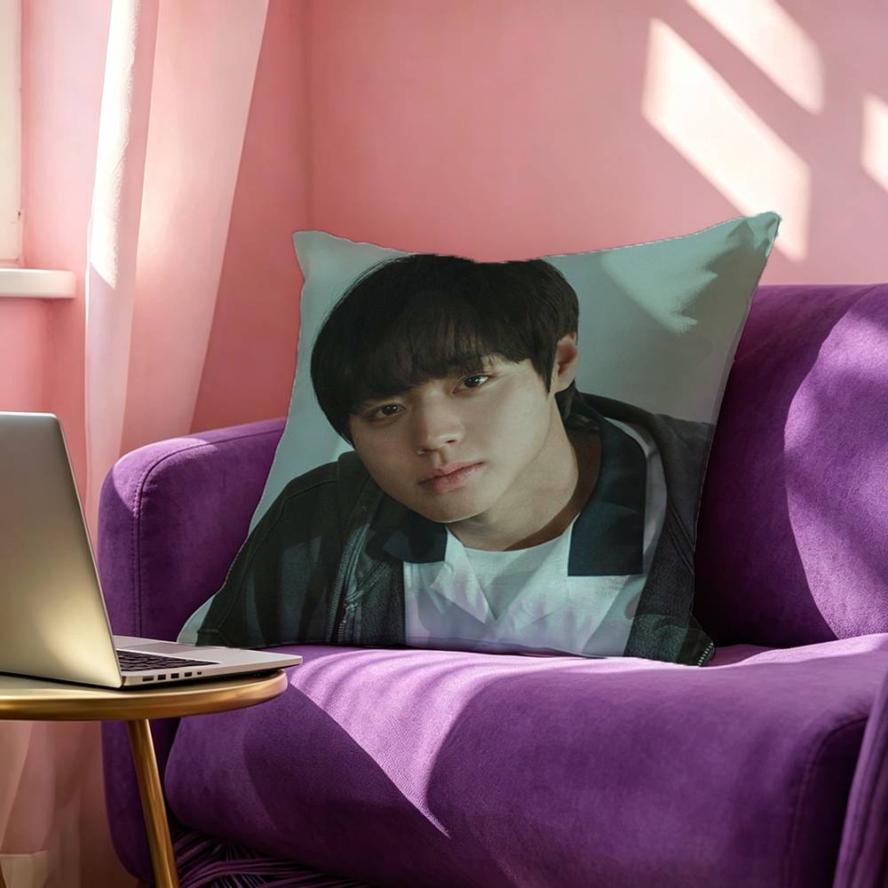WWeak HHero PPark JJihoon Anime Pillow Case Square DoubleSided Sofa Cushion Cover Bedroom Bedside Pillow