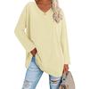 Damen Lockeres Langarm V-Ausschnitt Strickoberteil Große Plus Size Oberteile Damen Frühling Sommer Einfarbiges Oberteil Langarm V-Ausschnitt