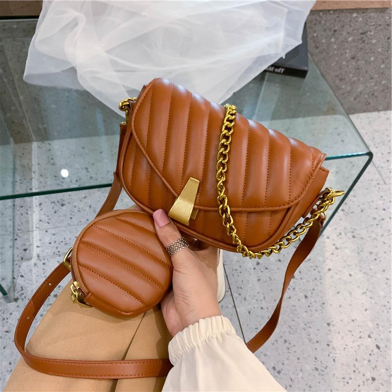Autumn small bag women's bag 2025 new popular fashion personalized shoulder messenger bag Korean version small square bag