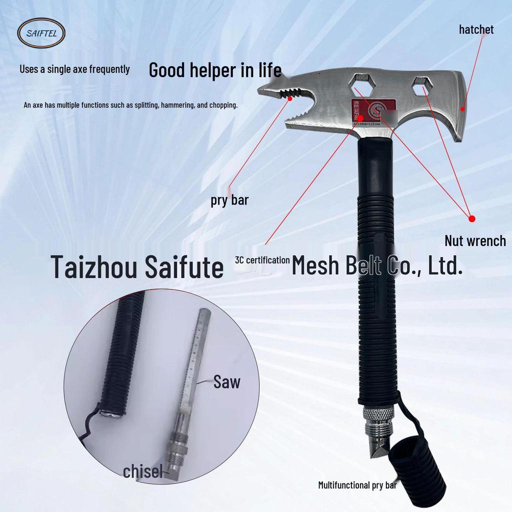 Fireman's Multi-Functional Camping Hand Axe: Escape, Demolition, and 3C Certified Tool