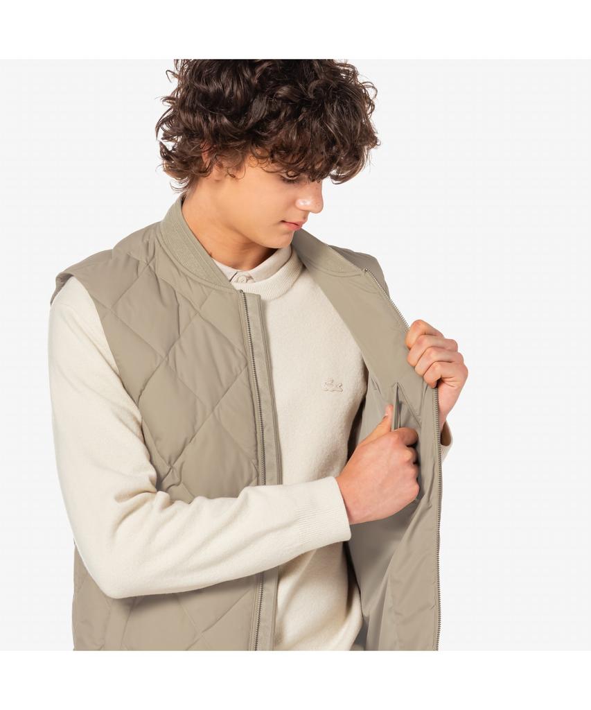 Lacoste Men'S Diamond Quilted Down Vest Bh282E-55N 02S